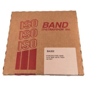 BA202 quarter-inch stainless steel band for precision strapping