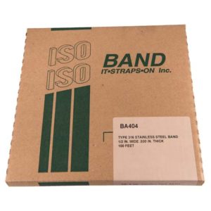 316 Stainless Steel Band. 1/2" x .030 x 100' - #BA404