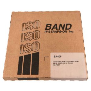 316 Stainless Steel Band. 5/8" x .030 x 100' - #BA405