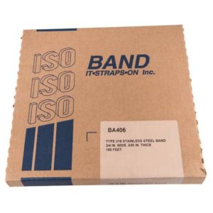 316 Stainless Steel Band. 3/4" x .030 x 100' - #BA406