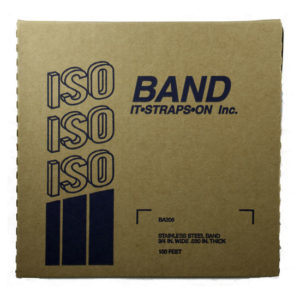 Experience the durability of BA206, a 3/4-inch stainless steel band, perfect for reliable and strong banding in diverse applications.