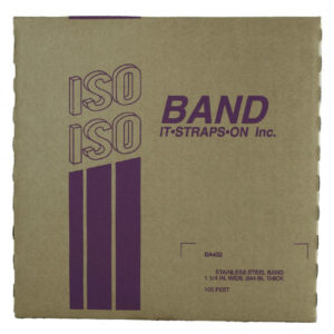201 Stainless Steel Heavy Duty Band. 1 ¼″ x .044 x 100′ – #BA432