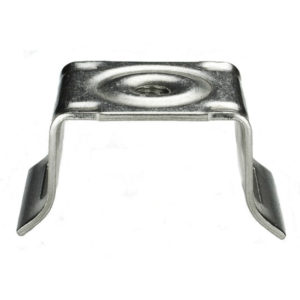 Stainless Steel Bull’s Eye® Sign Mounting Brackets. Flared Leg w/no Bolt or Washer. 50 per Box - #SB022