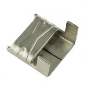 201 Stainless Steel Wing Seals 3/8” - ISO Stainless steel wing seals designed for secure and durable industrial strapping applications.
