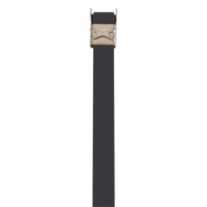 201 Stainless Steel Color Fast™ Band 1/2” in black, available in lengths of 18”, 20”, 24”, 27”, and 30” with a wing seal.