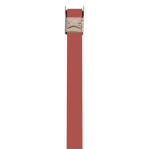 201 Stainless Steel Color Fast™ Band 1/2” in brown, available in lengths of 18”, 20”, 24”, 27”, and 30” with a wing seal.