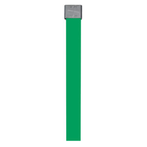 201 Stainless Steel Color Fast™ Band 5/8” x .025, available in lengths of 18”, 24”, 27”, and 30” with center punch seals. Provides durable oxidation resistance and secure fastening. – CTL 5/8” Green.